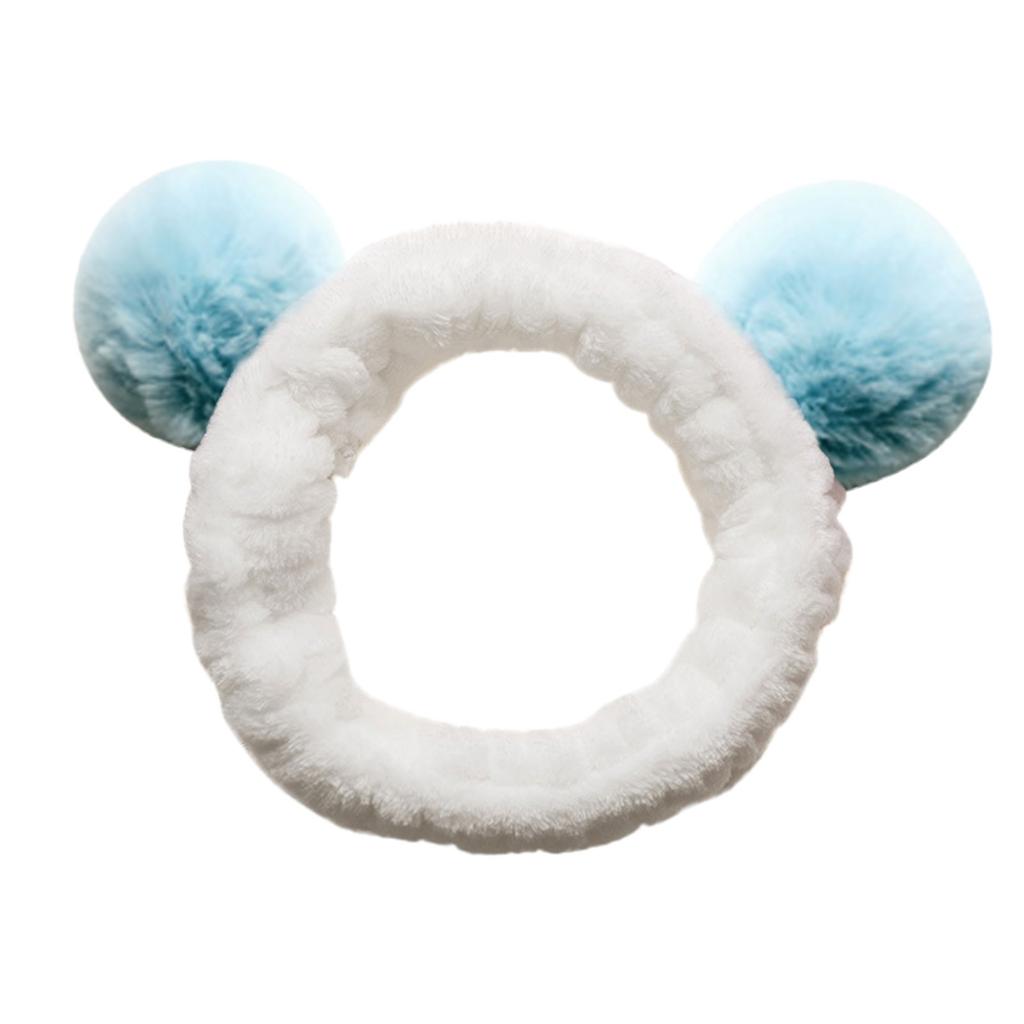 Plush Headband Sweet Face Wash And Makeup 3-D Hair Ball Headband