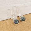 Moss Agate 925 Solid Sterling Silver Earrings, Handmade Gemstone Earrings Jewelry, Gifts For Wife Brand New Earrings