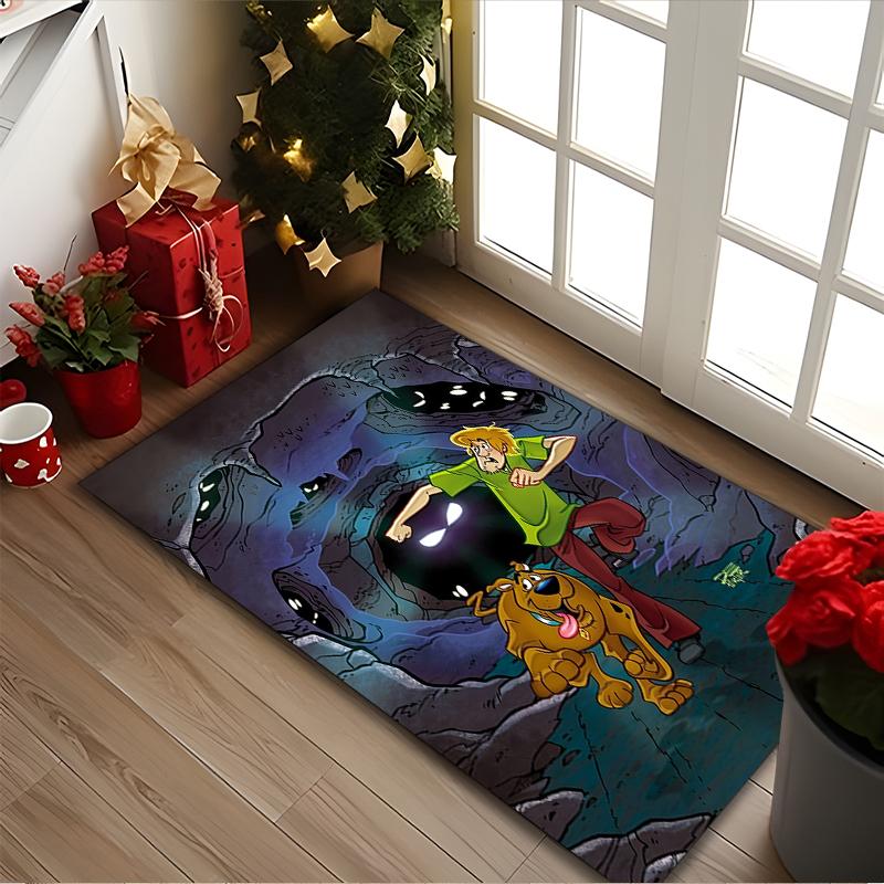 1pc Office Printed Area Carpet, SCOOBY-DOO Rug, Home Sofa Chair Mat For Christmas and Halloween Décor