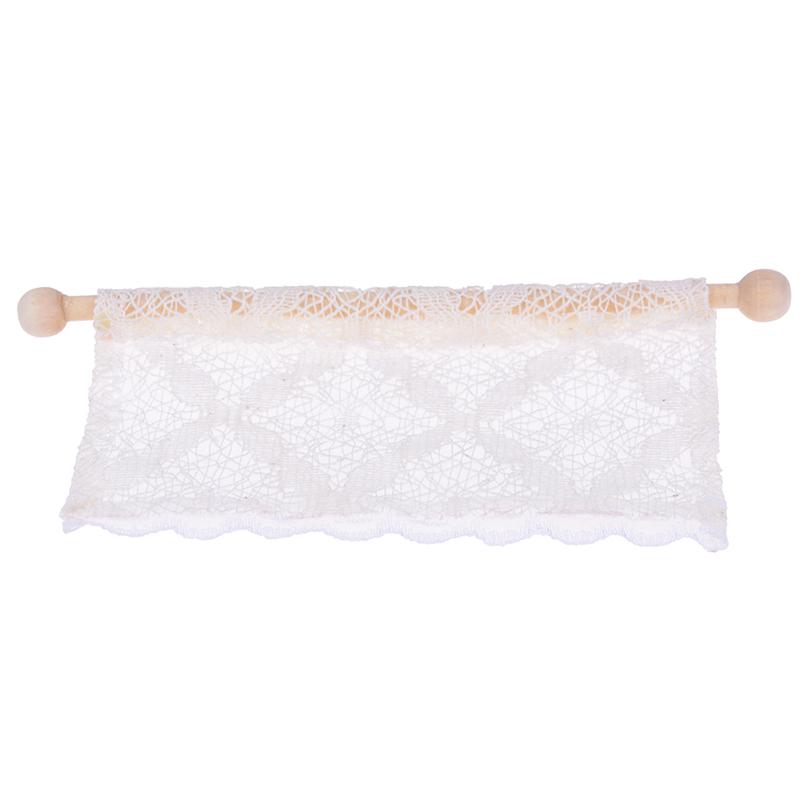 1:12 Dollhouse Curtains Miniature Furniture Accessories Window Valance