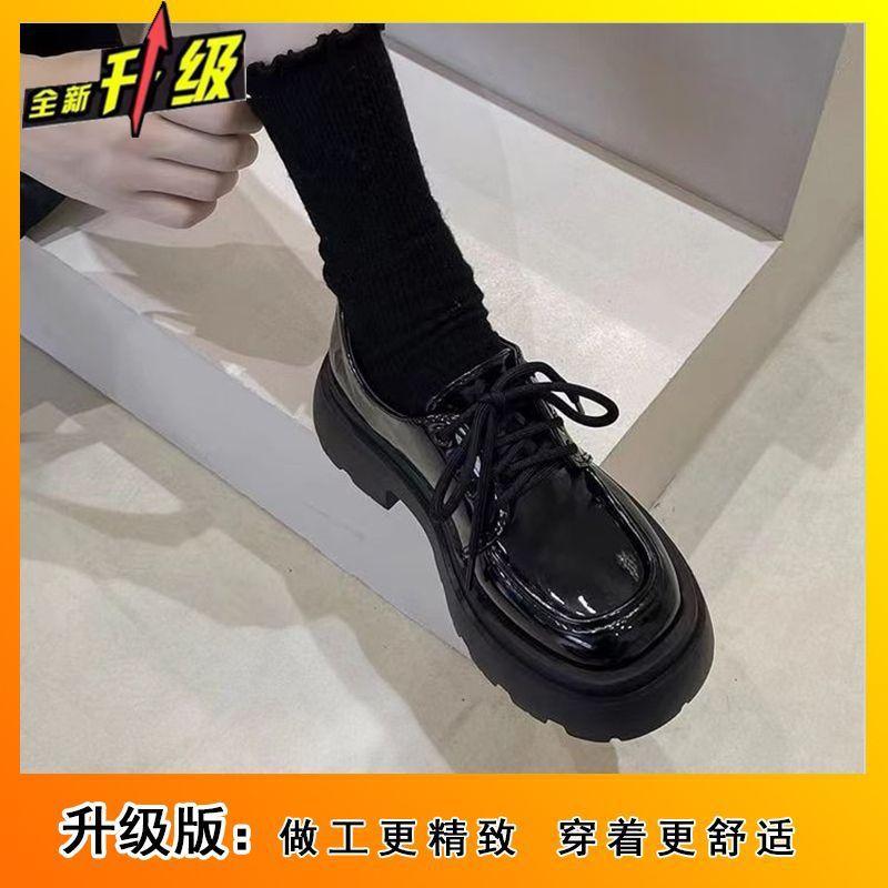 Thick-soled heightening British style retro single shoes women's 2025 spring and summer new fashion versatile Mary Jane small leather shoes women