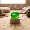 Detachable Luminous Crystal Ornaments Shiny Glaze Beads Glass Sphere Figurine  Xmas Gift
