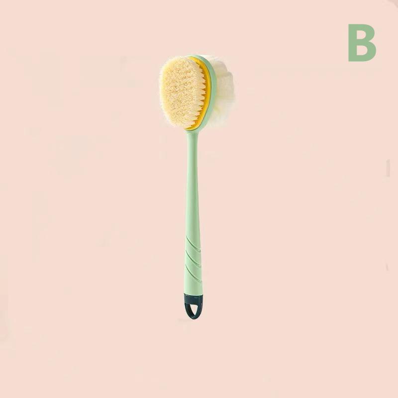 

Массажер-щетка для ванны с длинной ручкой для растирания спины и тела, отшелушивающая, инструменты для чистки, мягкие инструменты для душа зелёный