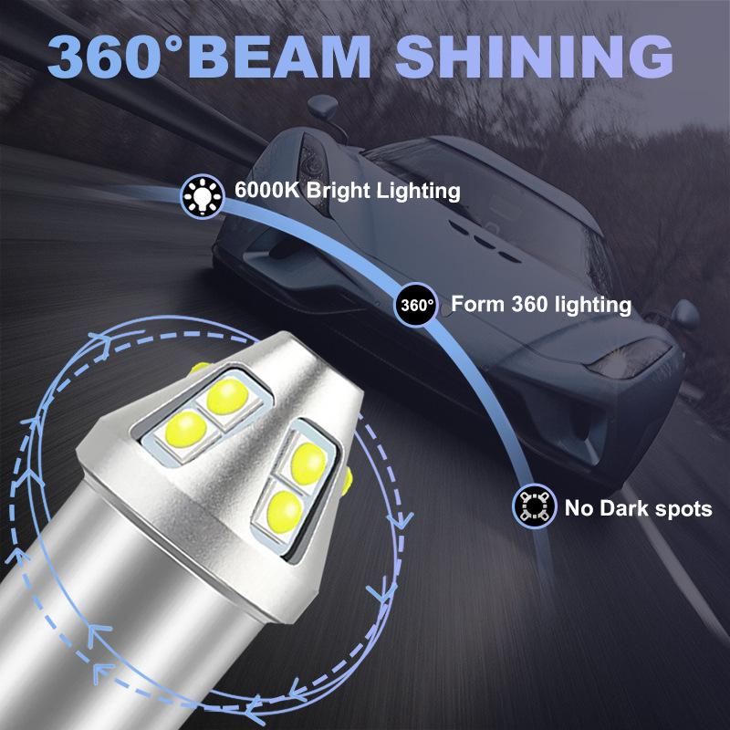 P21W 1156 1157 BA15S BAU15S PY21W Lâmpadas de Freio LED Lâmpada de Sinalização Automotiva 10SMD Chips 3030