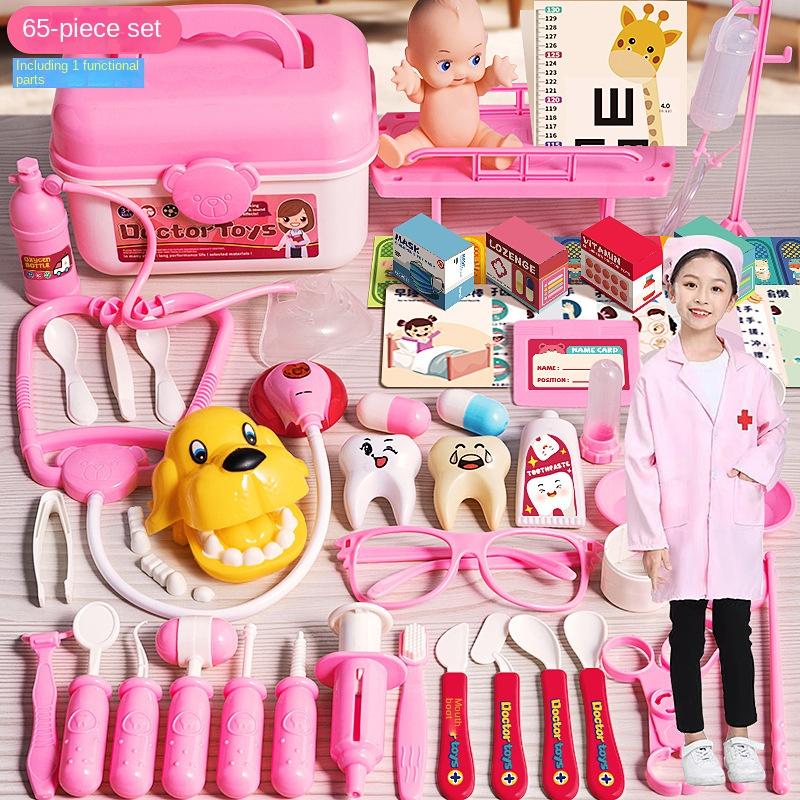Simulation Doctor Set For Kids Pretend Play Girls Role-playing Games Accessorie Medical Kit Nurse Tools Toys For Children Gift