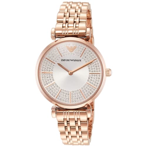 

Emporio Armani GIANNI T-BAR AR11446 Women s Pink Gold Watch