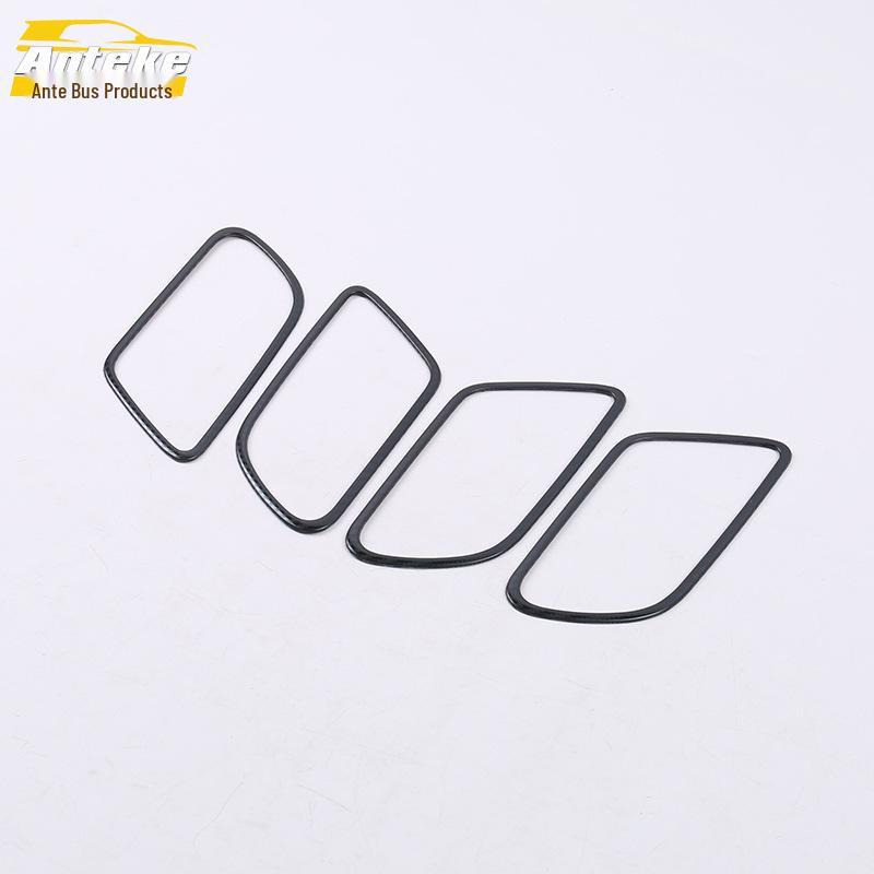 

19 A200L Interior Door Handle Bright Ring Decorative Frame