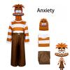 Costume Cosplay Personaggio Joy Inside Out 2 Cartone Animato Anime Set di Vestiti per Bambini e Bambine con Maschera Festa di Halloween Compleanno Tuta Cosplay Set