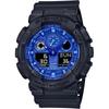 Casio G-Shock GA-100BP-1AJF Men's Watch Blue Paisley Series Black Color
