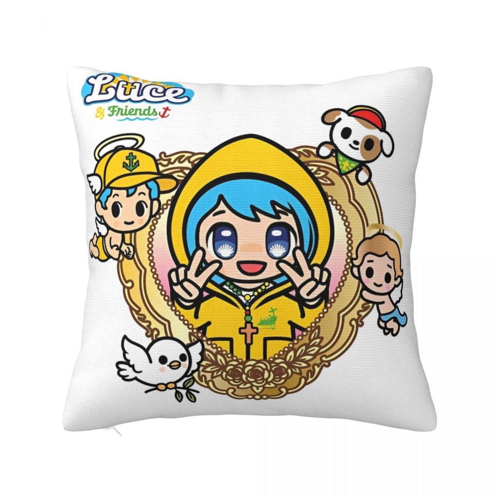 Luce Vatikan Maskottchen Kissenbezug Polyester Kissenhülle Katholische Kirche Dekokissenhülle Bett Drop Shipping 45*45cm