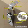 1 Set Cabinet Door Metal Clasps 90 Degree Box Closure Lock Duck-mouth Buckle Hook Spring Loaded Draw Toggle Hasps Clamp