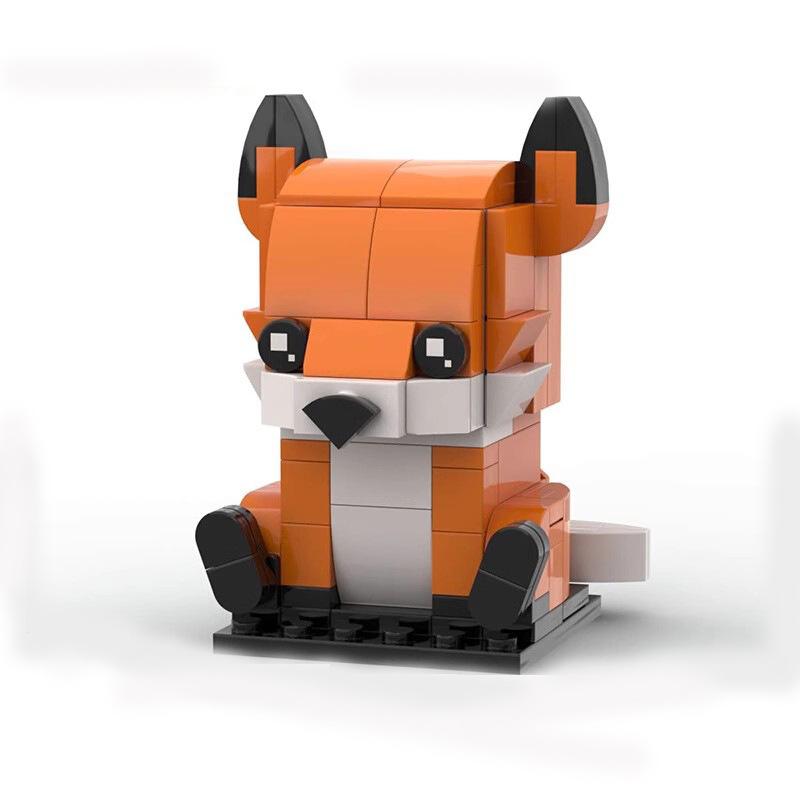 Creativity Series Cute Fox Animal MOC Building Blocks Cartoon Volpone Decoration Model DIY Assembly Bricks Toys for Kids Gift