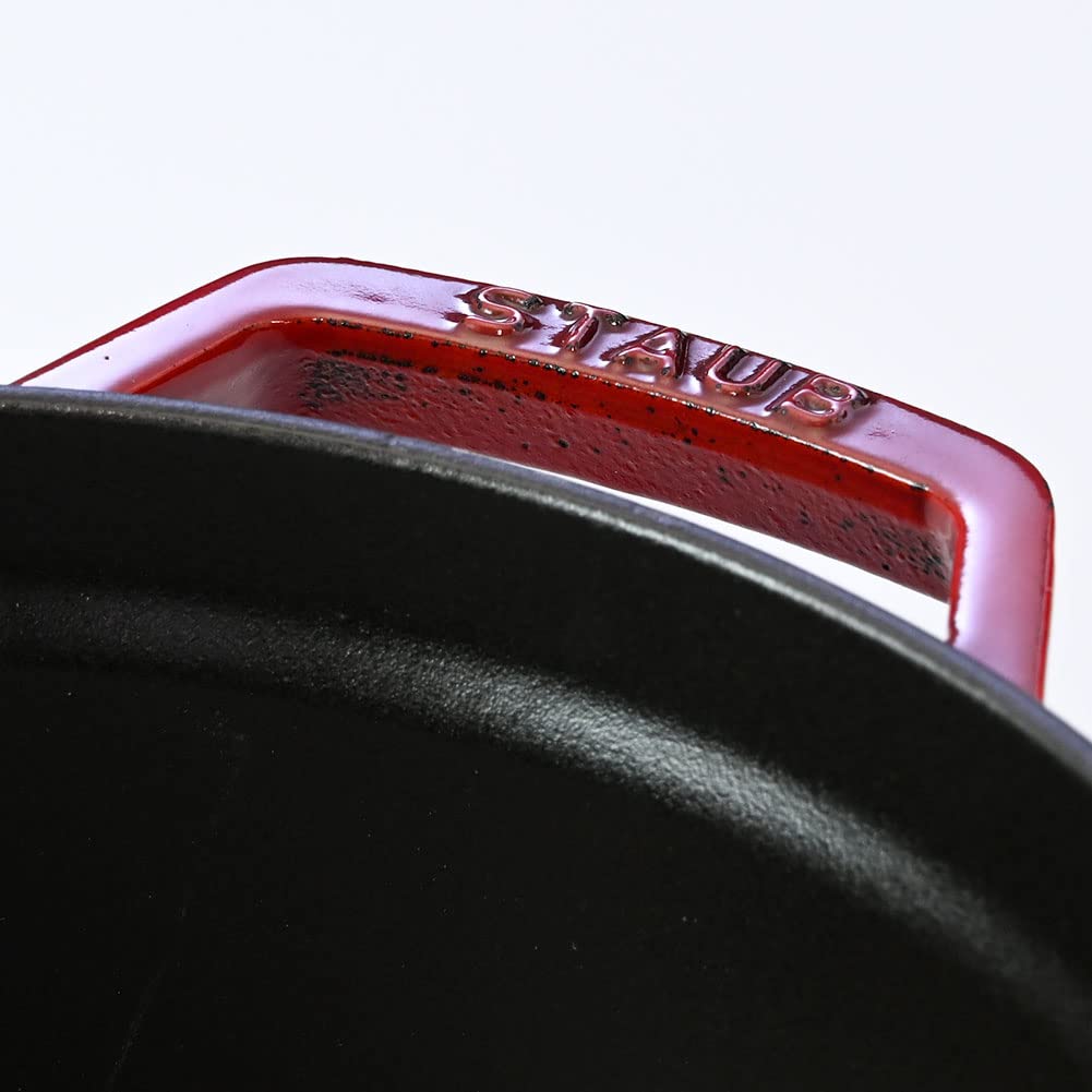 STAUB Pico Cocotte Round 22cm Cast Iron Enamel Pot Cookware Kitchen Supplies Cherry 1102206 2.6L 40509-825-0 [Product]