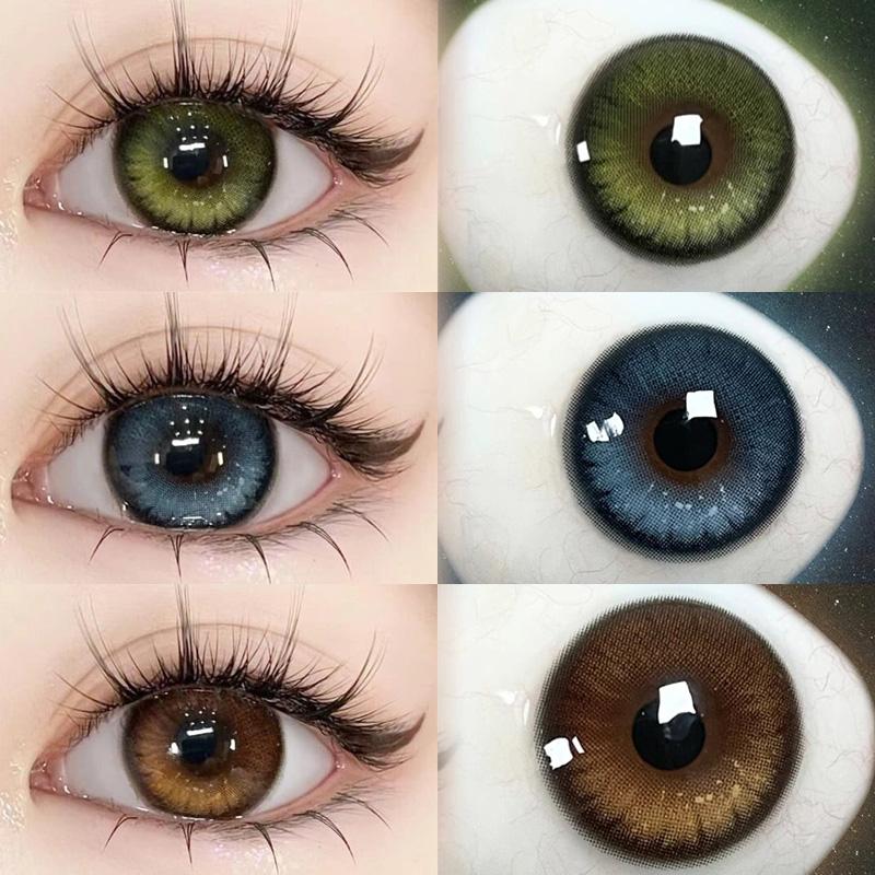 Mill Creek Color Contact Lenses with Prescription Magic Color Series Cosplay Anime Eyes 1 Year Use Green Red Blue Contact LensesHydrogelSoftWT:40%