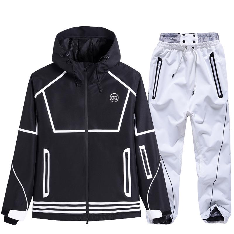 Winter Ski Suit Set: Waterproof, Windproof, Thickened Snowboard Outfit for Men & Women