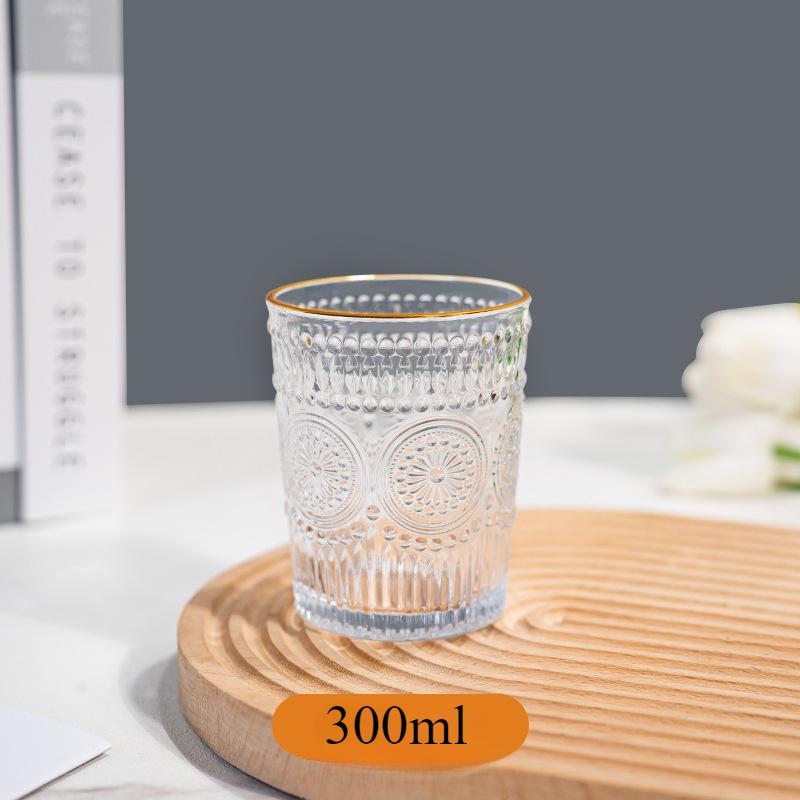 Sunflower Glass Breakfast Milk Coffee Beer Tea Water Cup Multi Functional Transparent Glass Cup Tooth Mug Lover Cuper Gift 1pcs