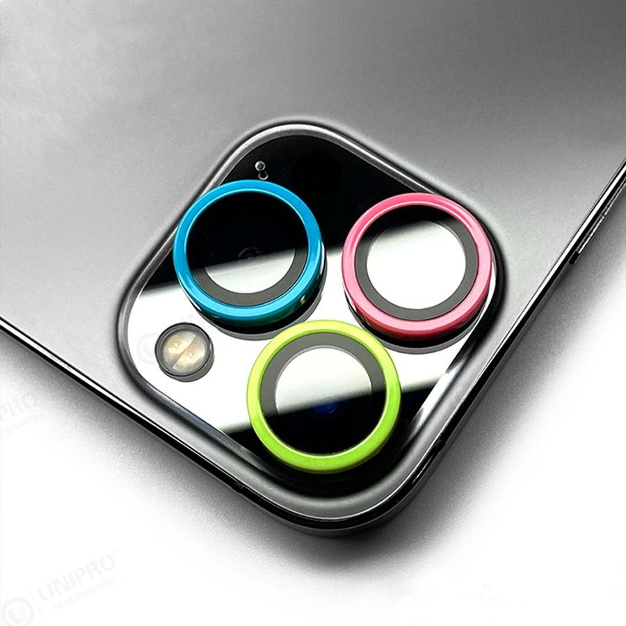 Protezione per obiettivo fotocamera con anello in metallo con diamante