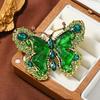 Elegant Women Girls Fashion Exquisite Crystal Butterfly Brooch Pin Classic High-end Lady Rhinestone Vintage Badges Jewelry
