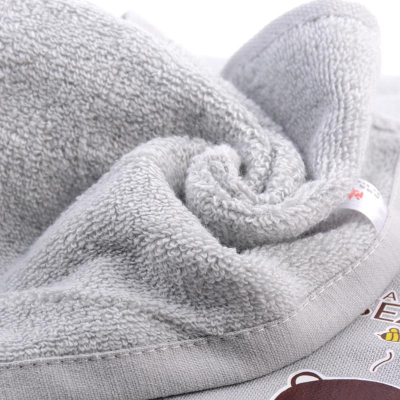 25x25cm Cartoon Animal Embossed Cotton Gauze Bathroom Baby Children Face Towel Hand Washcloth