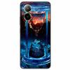 For Realme C67 4G Case Animals Painted Black TPU Silicone Soft Bumpers for RealmeC67 4G C 67 RMX3890 Phone Covers Wolf Cool Bags