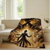 Game Genshin Impact Zhongli Blanket Warm Soft Suitable For Bedroom Sofa Bed Living Room Office Travel Camping Gifts