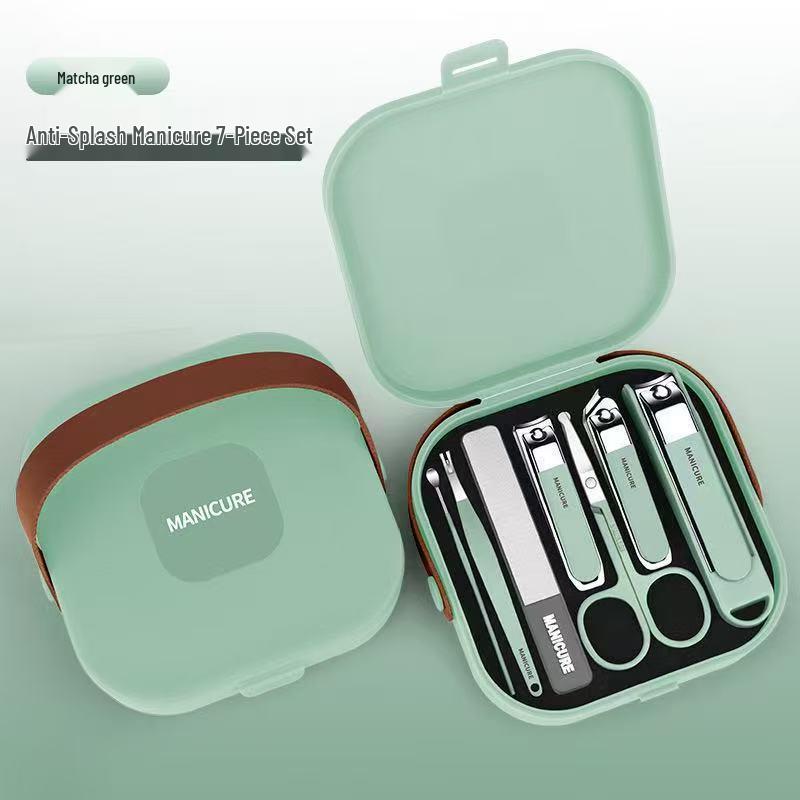 Custom Anti-splash Nail Clippers Set with Printed Logo - Manicure Tool Kit