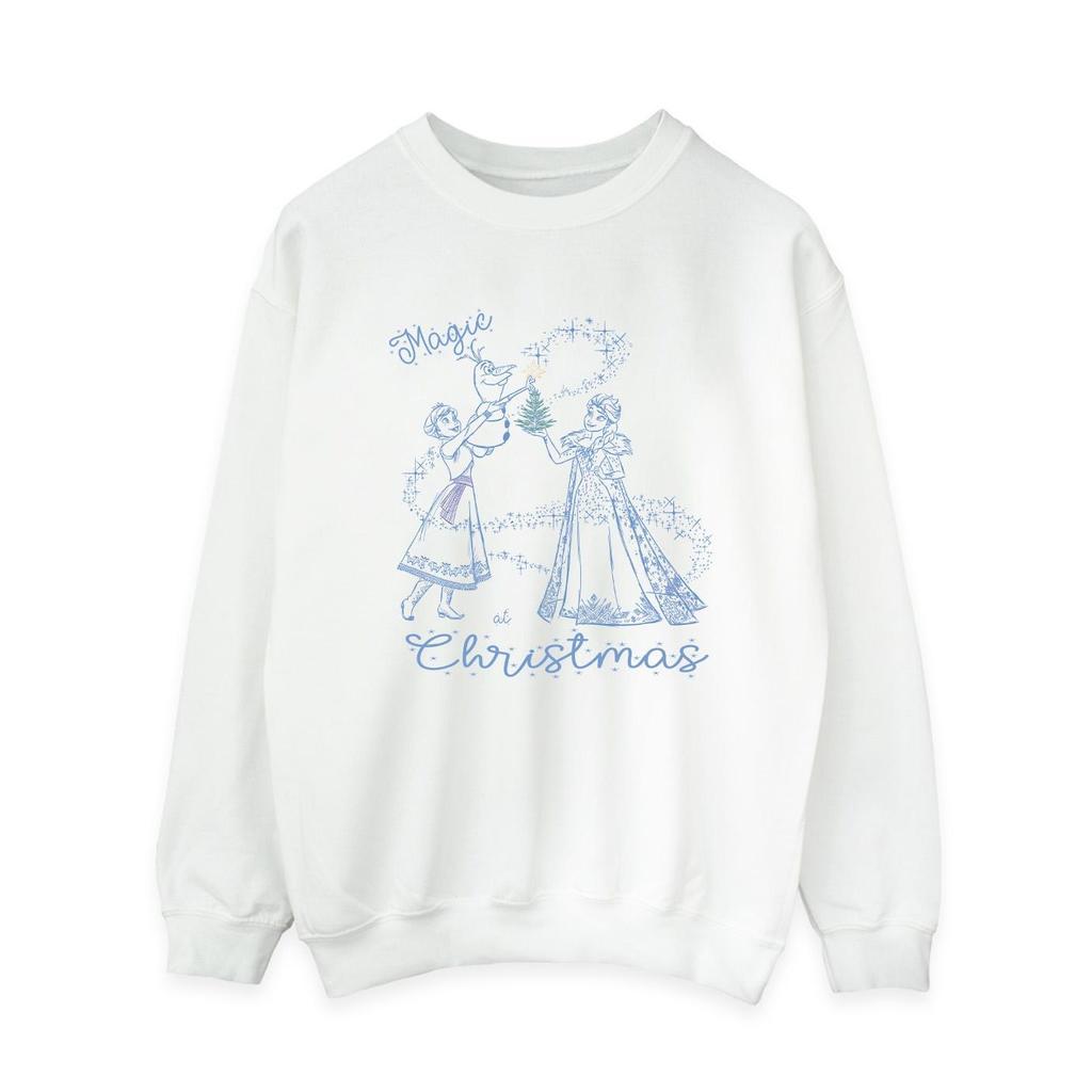 Disney Womens/Ladies Frozen Magic Christmas Sweatshirt