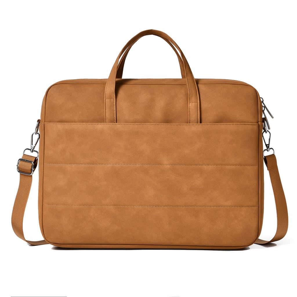 TS JYL laptop bag,Lightweight PU Laptop Bag 14 Inch Waterproof Shockproof Shoulder Briefcase