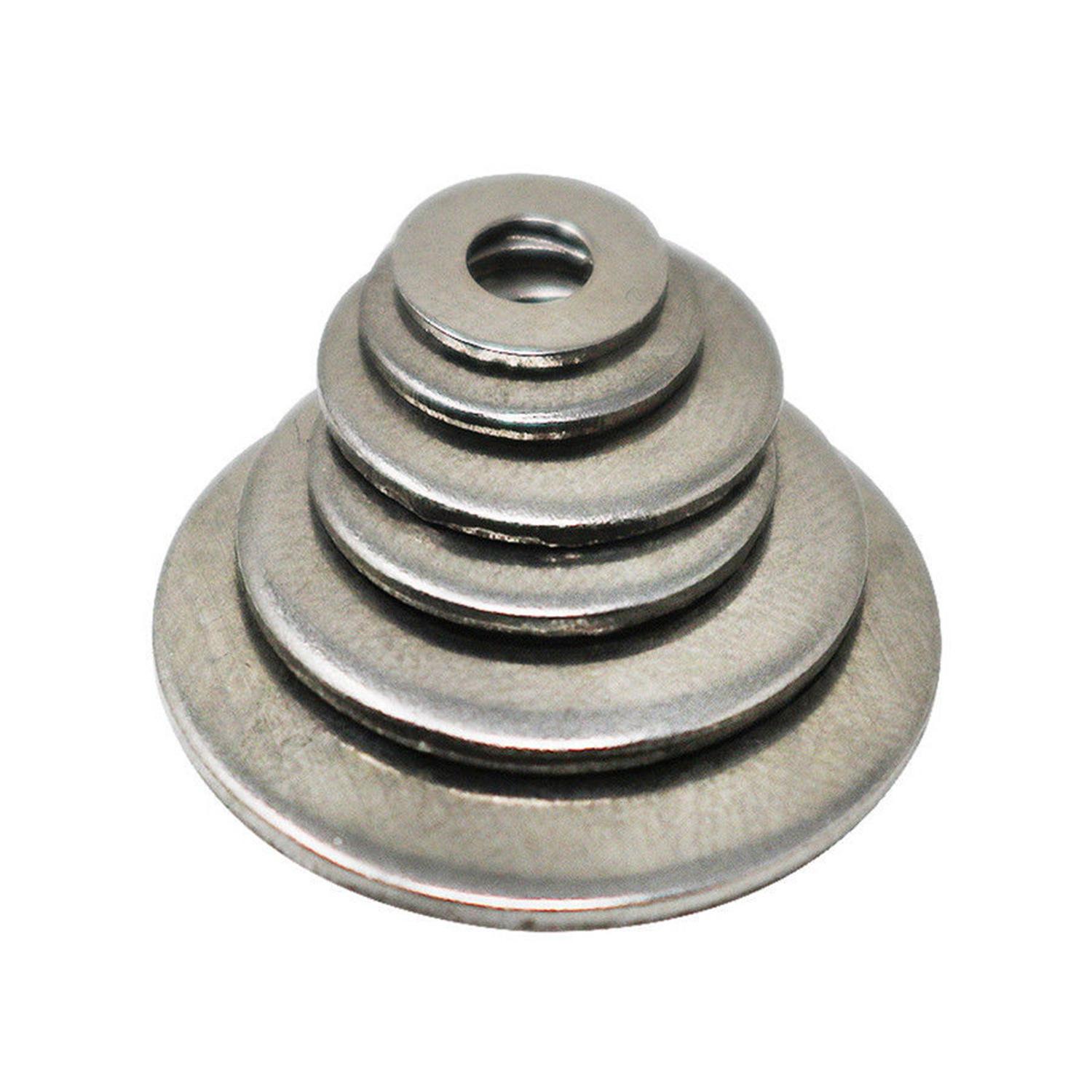 ABWR-580 Pcs, Stainless Steel Flat Washers Set 9 Sizes & 600Pcs Black Nylon Flat Washer Assortment Kit