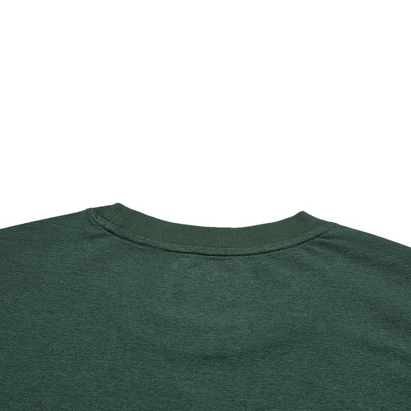 Fila Original Classic Embroidered Logo Simple Fashion Retro Casual Sports Comfortable Knitted Short Sleeve T-Shirt Unisex T-Shirt Green F51U619103FDG