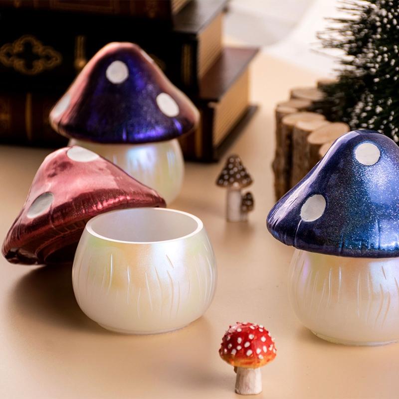 Box Resin Molds,Jewelry Box Molds,Mushroom Silicone Resin Mold Storage Box Mold Epoxy Resin Casting Mold for Home Decor