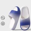Thick Soled Household Slippers, Unisex Fashionable Gradient Sandals, Contrasting Color Open Toed Home Shoes, Height Increasing Slippers