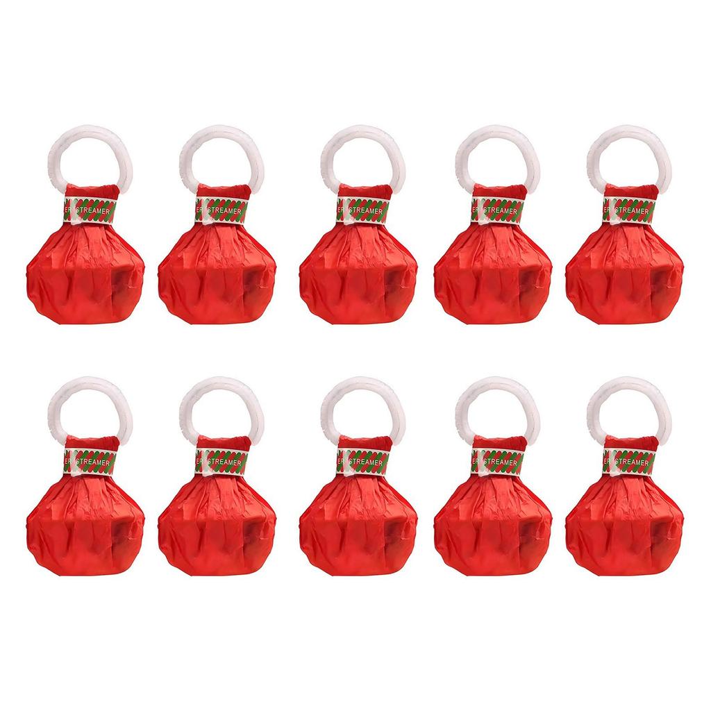 Pack of 10 Colorful Streamers Poppers Not Mess Confetti Crackers Plastic Texture for Weddings Birthdays Graduations