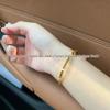 Luxury Honeycomb Polished Bangle: CNC High Version Fashion for Women