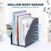 Collapsible Magazine File Holder with 2 Vertical Compartments Foldable Binder Holder for Desk Binder Storage Organizer Plastic Magazine Holders for