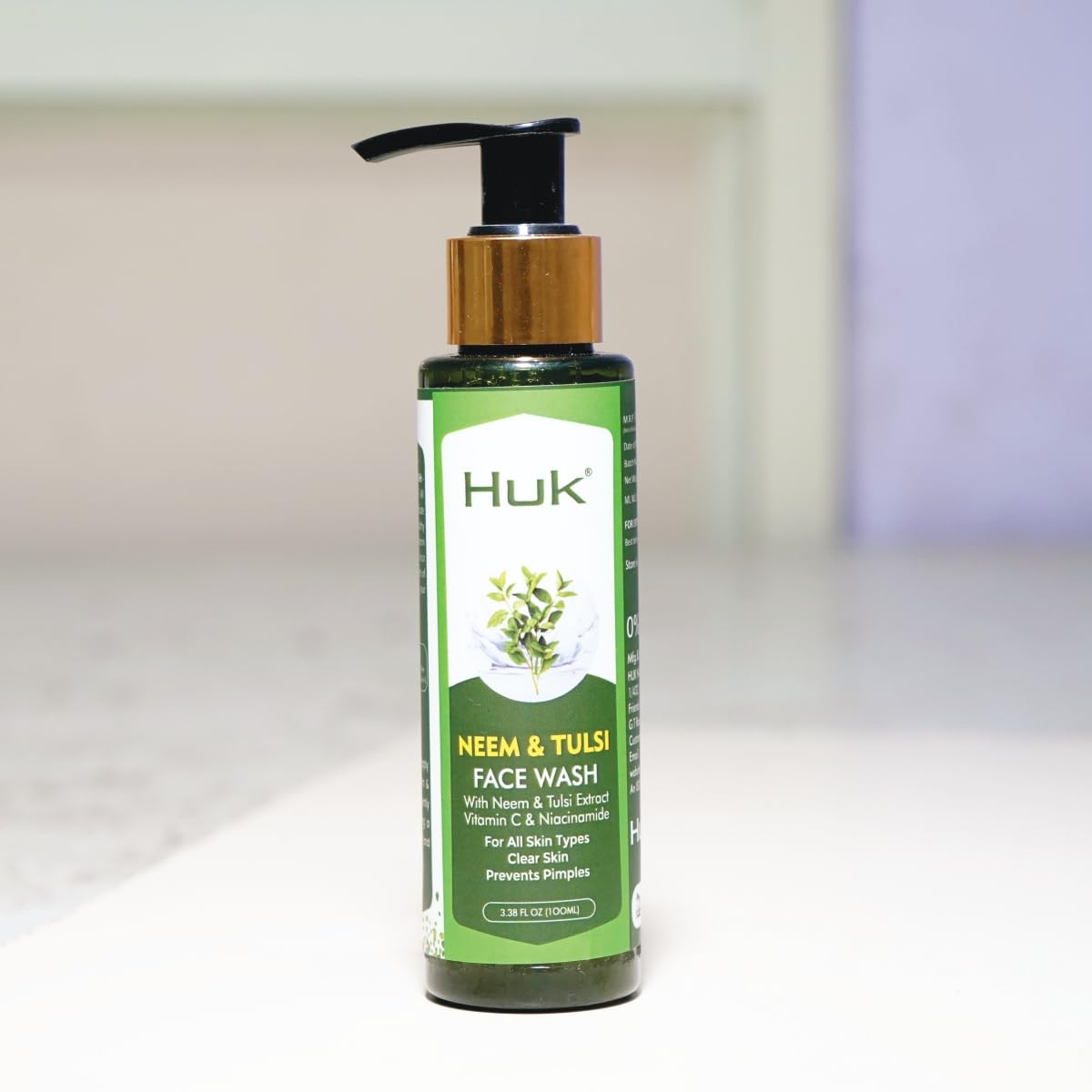 HUK Neem Tulsi Face Wash with Aloe Vera and Huk Saffron Face Wash