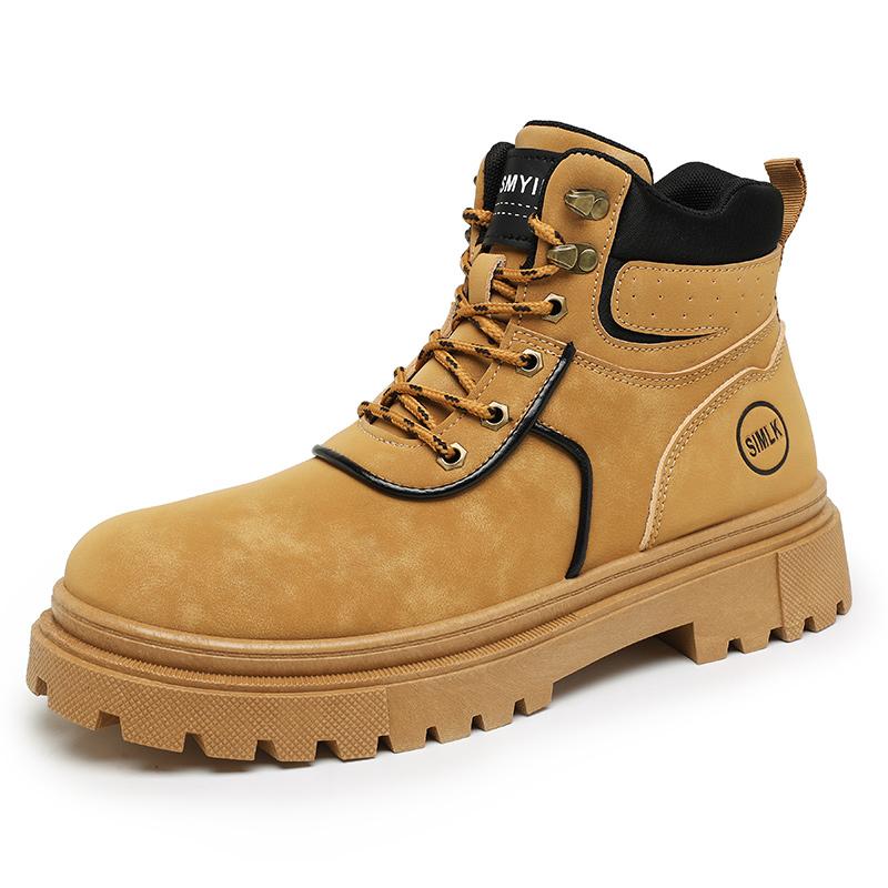 Men's boots autumn and winter new casual boots high-top non-slip soft bottom comfort outdoor boots fashion youth tooling boots