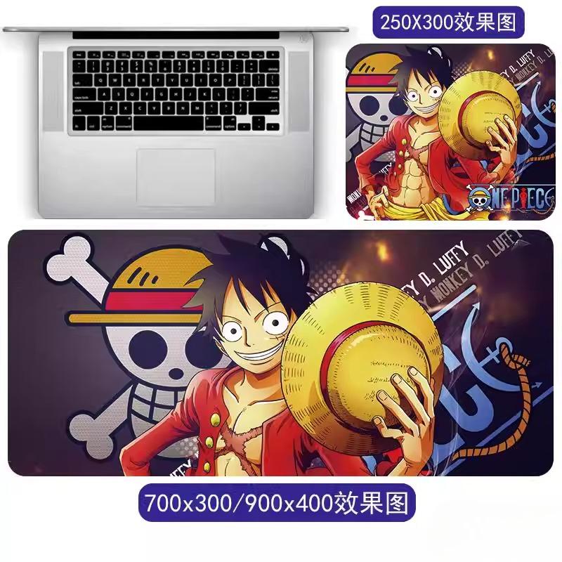 Cartoon Anime ONE PIECE Mouse Pad Oversized One Piece Roronoa Zoro Monkey D. Luffy Animation Game Office Computer Desk Mat Two-dimensional Peripheral
