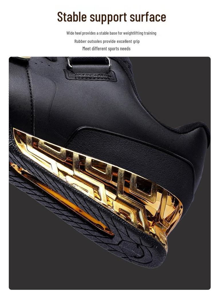 Herren Professionelle Silber Gewichtheberschuhe – Atmungsaktives Indoor-Fitnessstudio Kniebeugen-Trainingsschuhwerk