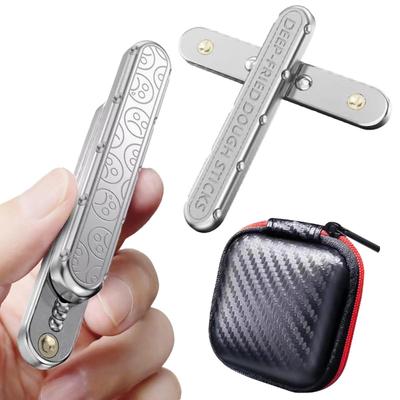 Juguete Herramienta Saludable para Aliviar el Estrés Fidget, Deslizador, Gadget, (Plata)