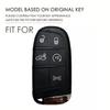 Silicone Key Cover Fob Holder For Jeep Cherokee Limited Grand Compass For Dodge Journey Hellcat For Chrysler 300C Ii