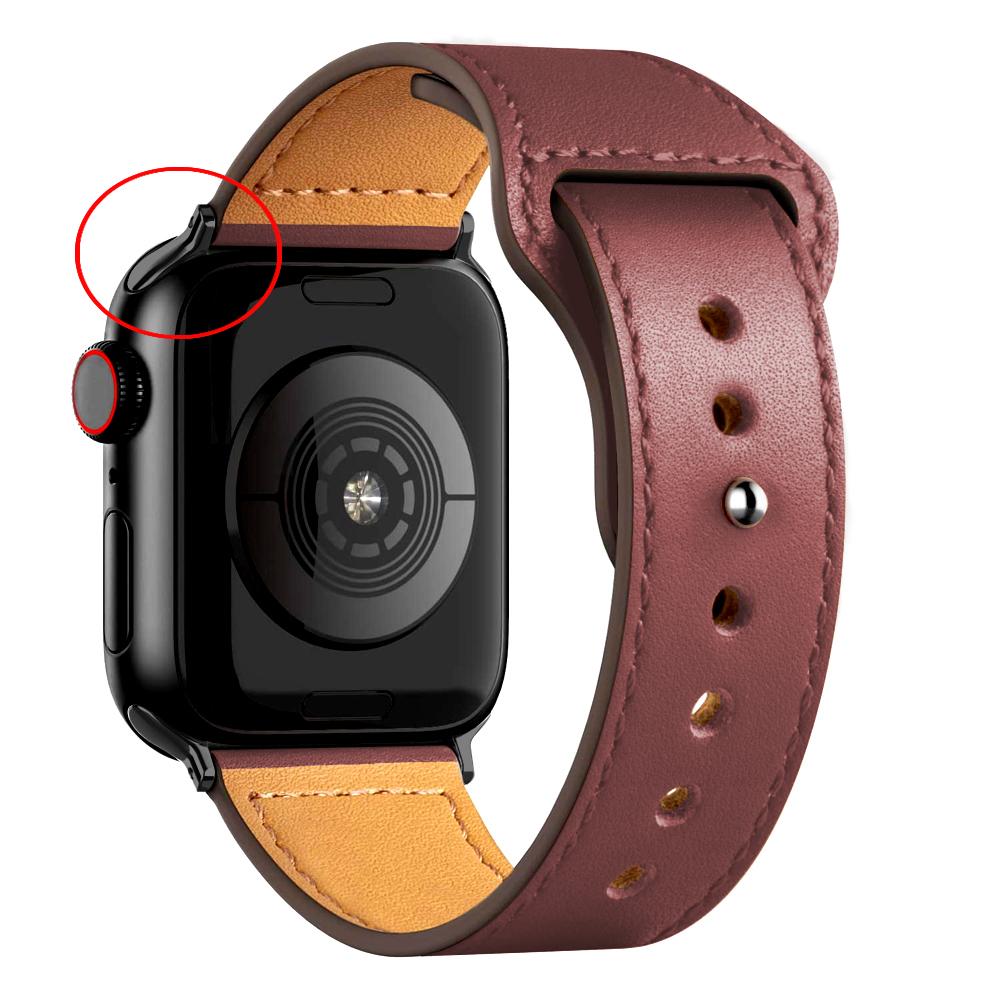 Leather Strap For Apple Watch Band 44mm 45mm 49mm 41mm 40mm 42mm 38mm Wristband Correa Bracelet iWatch Series 8 9 3 4 5 6 SE 7