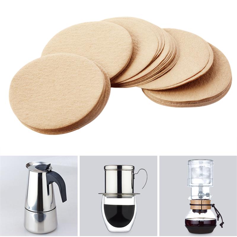 1000pcs Disposable Coffee Filter Paper 51/54/58/56/60/64/68mm Coffee Paper Filter for Moka French Coffee Maker Barista Tools