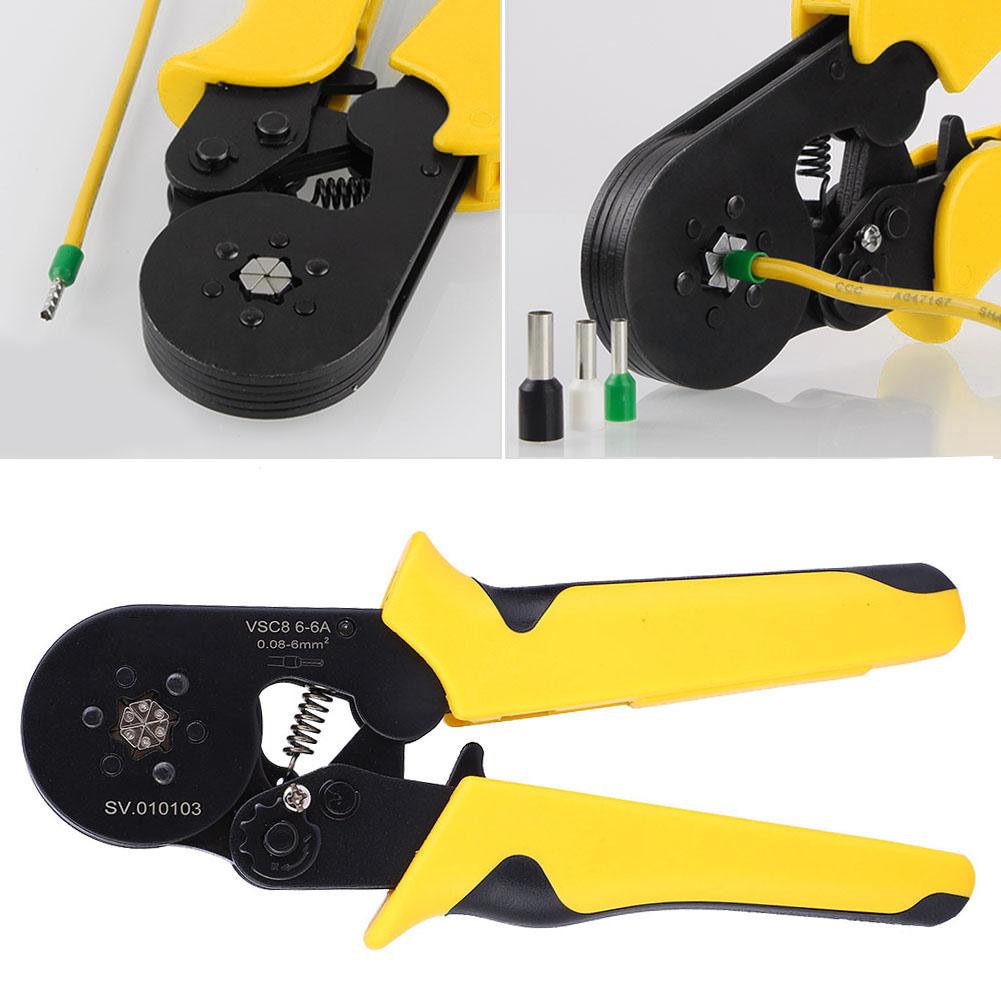 Crimp Pliers Carbon Steel Plate High Accuracy Terminals Crimping Hand Tool 0.08 6mm AWG26 10