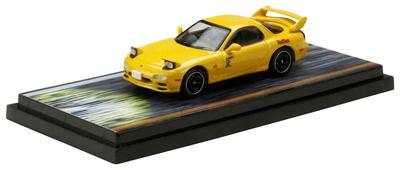 HJ64 Scale Mazda RED D Tsuyoshi Nakazato and Keisuke Takahashi Driver Figures Completed 1/64 RX-7 (FD3S) SUNS/Initial VS. Included,
