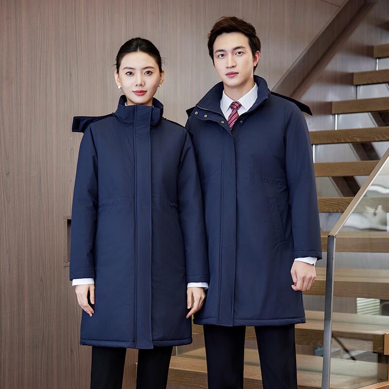 Trolman Unisex Windproof Waterproof Mid-length Warm Professional Cotton Coat