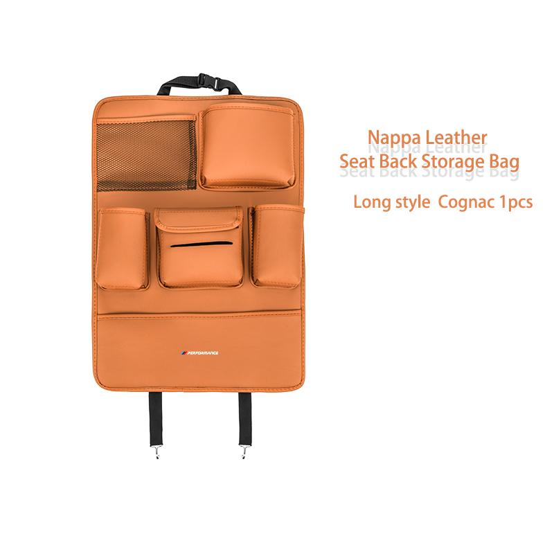 Car Multi-Pocket Hanging Back Seat Storage Bag Anti Kick Pad Accessorty For BMW E30 E34 E36 E39 E46 E52 E53 E60 E61 E62 E70 E71