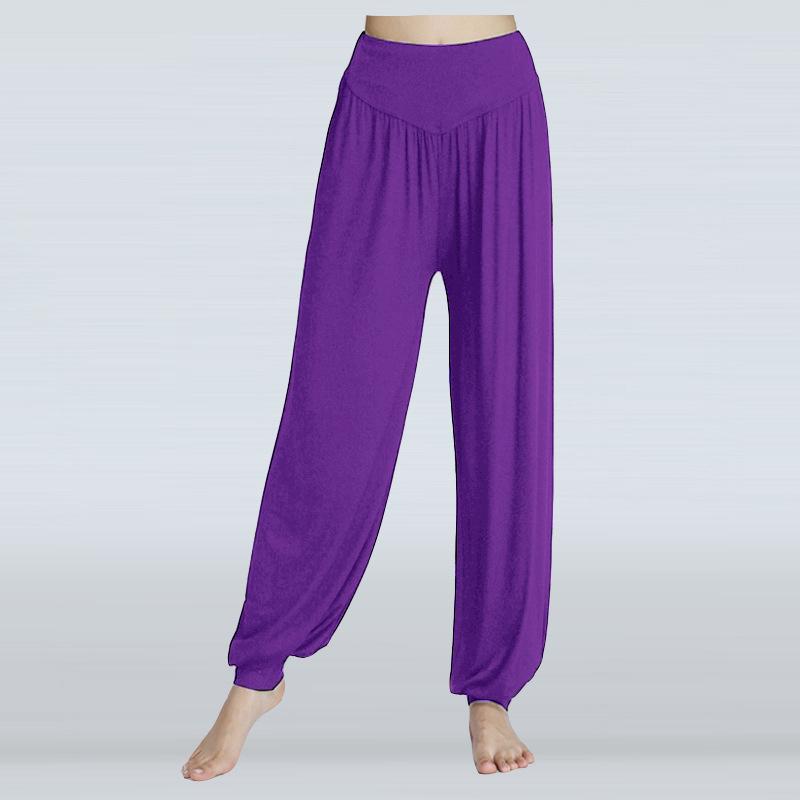 Womens Elastic Loose Casual Cotton Soft Yoga Sports Dance Pants Elegant Pants Woman Women Pants High Waist Clothing Female