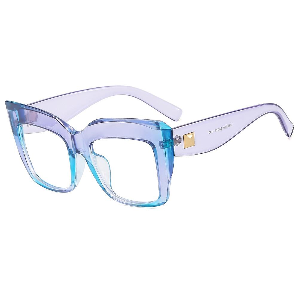 

Роскошный бренд анти-синий свет квадратные прозрачные очки оправа большие очки для женщин очки для чтения пресбиопии очки +175