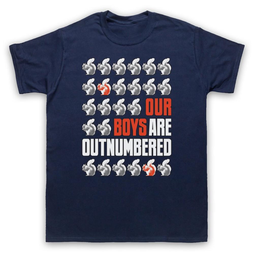 

Red Squirrels Our Boys Are Outnumbered Grey Fun Protest Mens And Womens T-Shirt XL